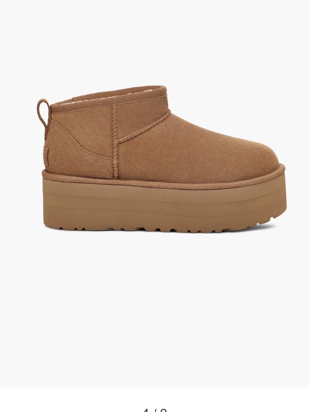 UGG Classic Ultra Mini Platform Boot chestnut
Women size 7 gently used $175